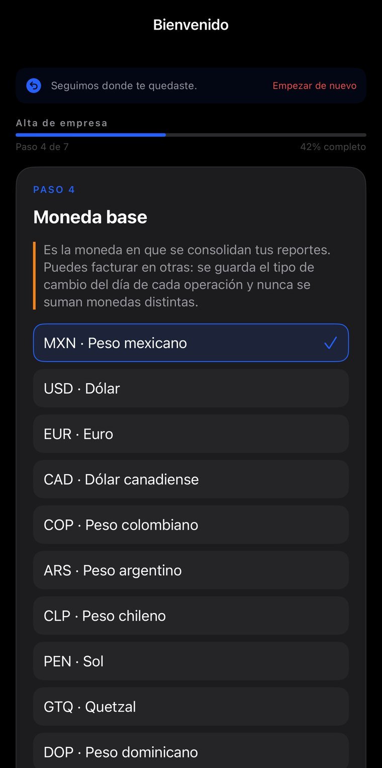 Base currency: operate in whatever country you're in